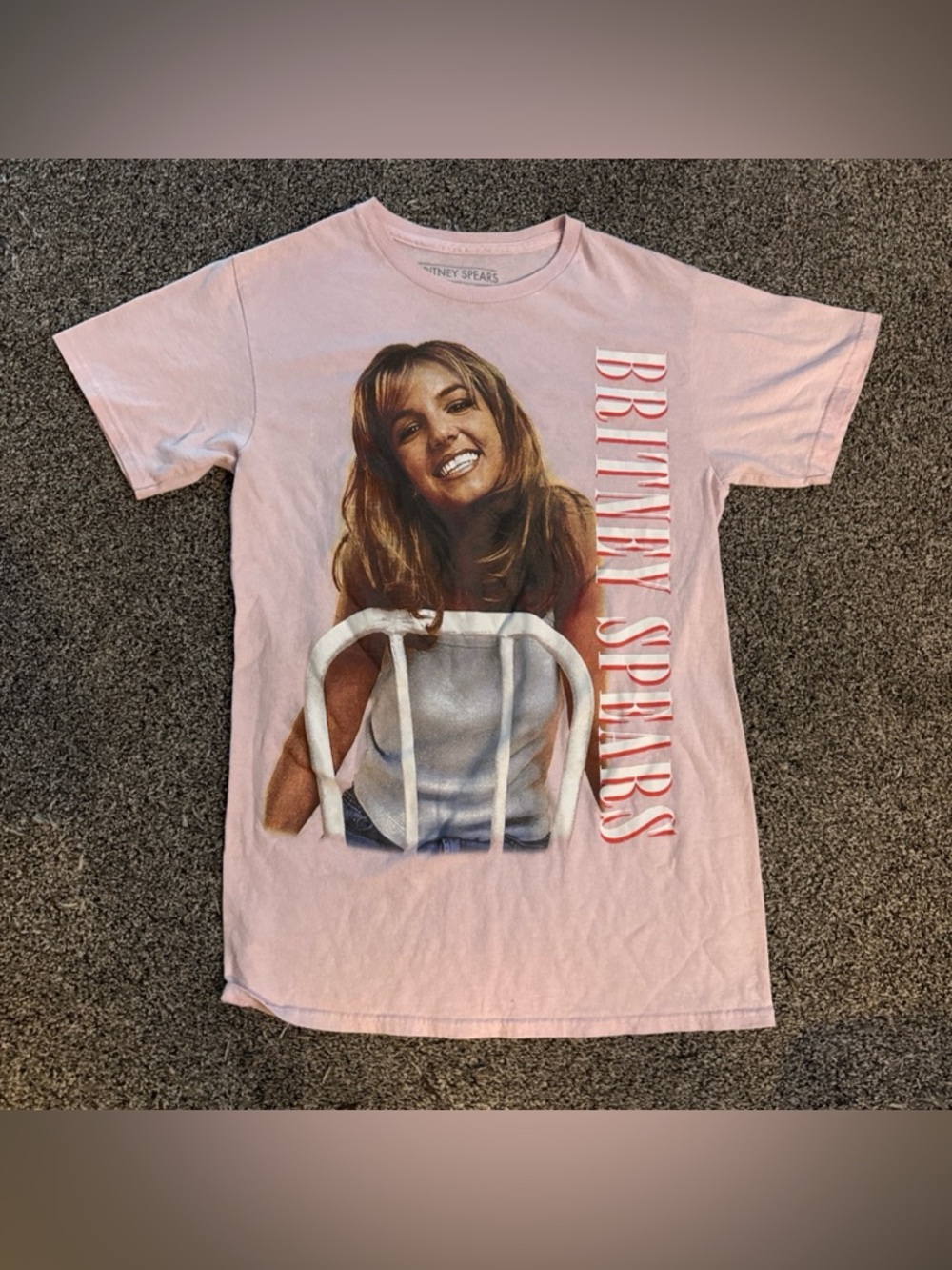 Britney Spears Tee T-Shirt Women (S/P) Small Petite Pink 2019